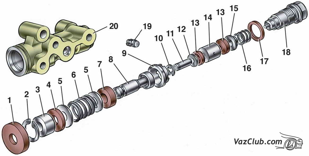 Порядок выполнения установки двигателя регулятора давления топлива ВАЗ-2114, 2115, 2113